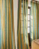 Anthropologie Pallido Cotton Linen Blend Woven Striped Curtain - 1
