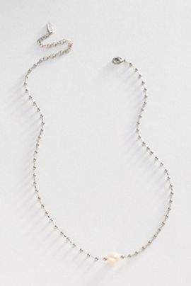 Anthropologie Pearl Solo Necklace