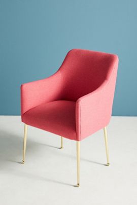 Anthropologie Performance Wool Elowen Dining Armchair