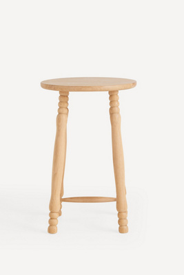 Anthropologie Pierre Turned Wood Counter Stool - Thumbnail 3