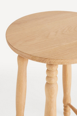 Anthropologie Pierre Turned Wood Counter Stool