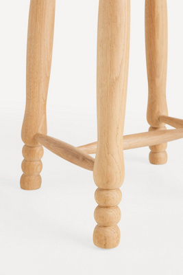 Anthropologie Pierre Turned Wood Counter Stool - Thumbnail 2