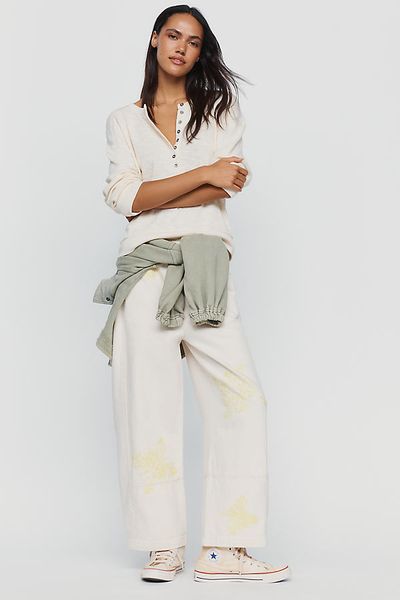 Anthropologie Pilcro Izzie Relaxed Pull-On Barrel Jeans