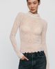 Anthropologie Pilcro Merino Wool Blend Pointelle Turtleneck Sweater - 2