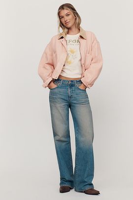 Anthropologie PISTOLA Harlowe Mid-Rise Wide-Leg Jeans