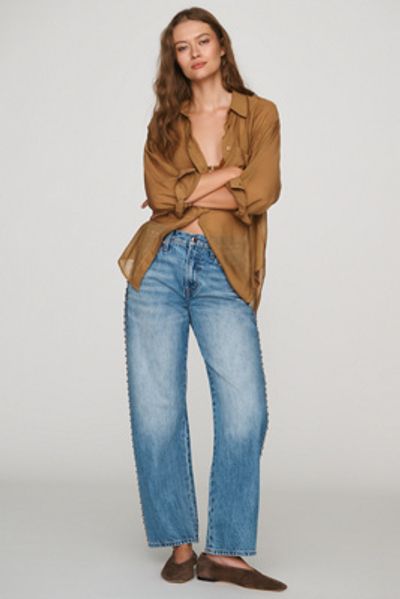 Anthropologie PISTOLA Lexi Mid-Rise Barrel Jeans