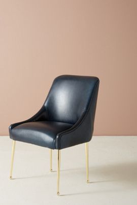 Anthropologie Premium Leather Elowen Chair