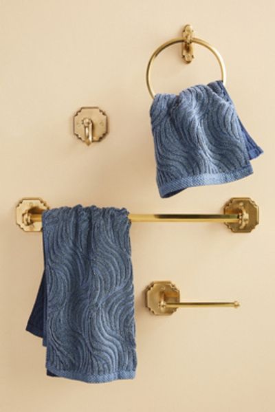 Anthropologie Raina Brass Towel Bar
