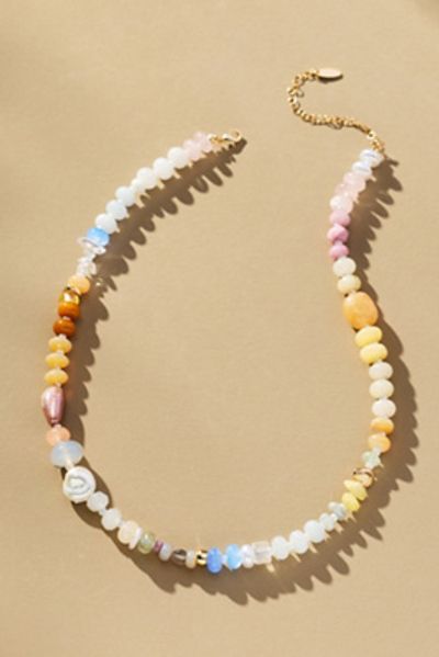 Anthropologie Rainbow Stone Necklace
