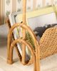 Anthropologie Ripple Rattan Magazine Basket with Handle - 2
