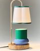Anthropologie Scalloped Shade Candle Warmer Lamp - 3