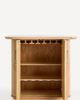 Anthropologie Scout Tall Burl Wood Fluted Bar Cabinet - 3