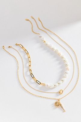 Anthropologie Shades of Sea Layering Necklaces