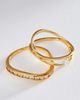 Anthropologie Stacked Wavy Rings, Set of 2 - 1