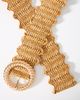 Anthropologie Stretch Shimmer Raffia Belt - 2