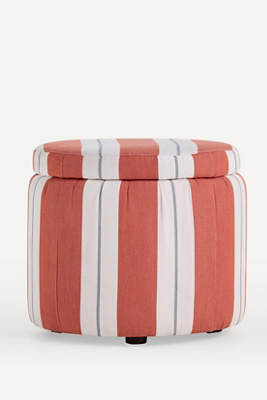 Anthropologie Sunbrella Storage Ottoman