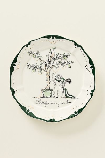 Anthropologie SWINK 12 Days of Christmas Dessert Plates