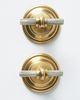 Anthropologie Sylvie Mixed Metal Knobs, Set of 2 - 1