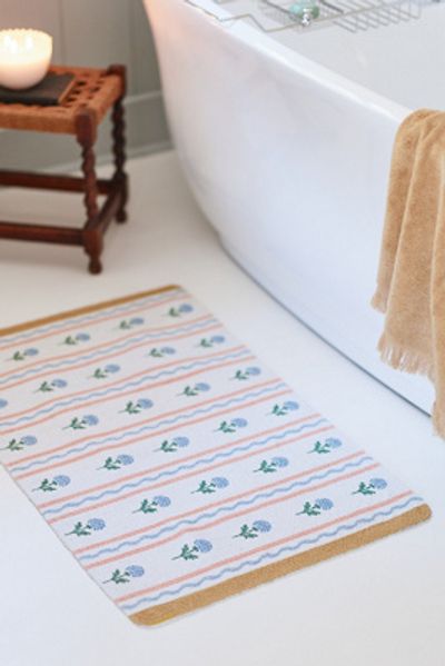 Anthropologie Tess Cotton Printed Bathmat