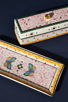 Anthropologie Bistro Tile Butter Dish - Thumbnail 2