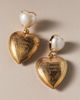 Anthropologie The Pink Reef Forever Yours Locket Drop Earrings - 1