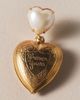 Anthropologie The Pink Reef Forever Yours Locket Drop Earrings - 2