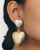 Anthropologie The Pink Reef Forever Yours Locket Drop Earrings - 4