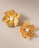 Anthropologie The Pink Reef Sunburst Flower Earrings - 1