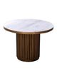 Anthropologie Tower Fluted 42" Round Marble Dining Table - 2