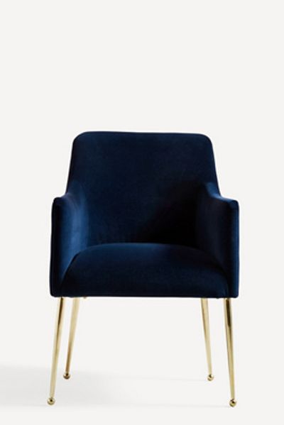 Anthropologie Velvet Elowen Armchair