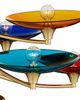 Anthropologie Veneto Layered Colorful Glass Disc Chandelier - 2