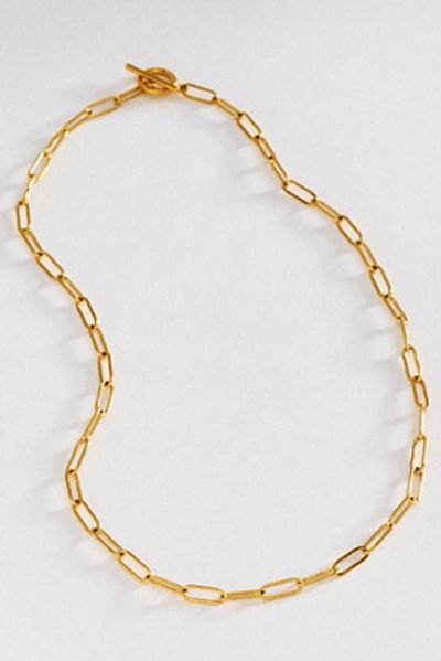 Anthropologie Water-Resistant Paperclip Lariat Necklace