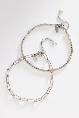 Anthropologie Water-Resistant Tennis Bracelets, Set of 2
