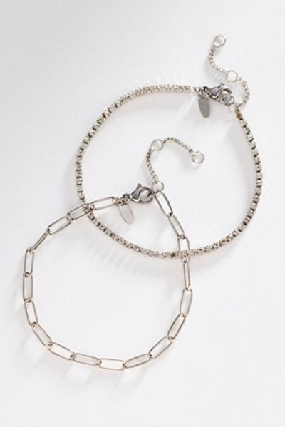 Anthropologie Water-Resistant Tennis Bracelets, Set of 2