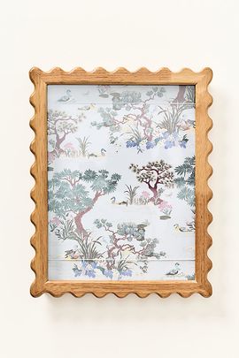 Anthropologie Wavy Wooden Art Frame