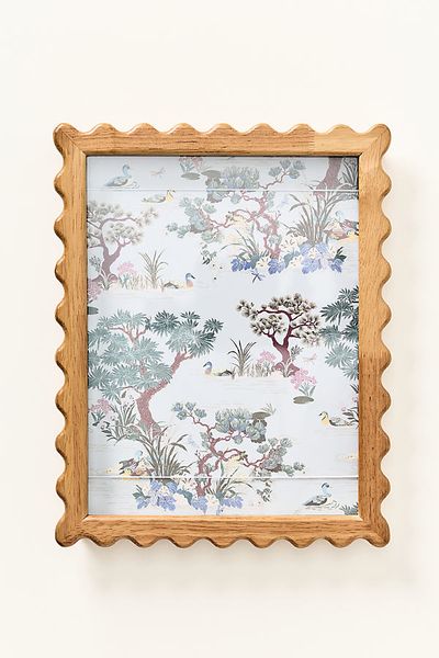 Anthropologie Wavy Wooden Art Frame