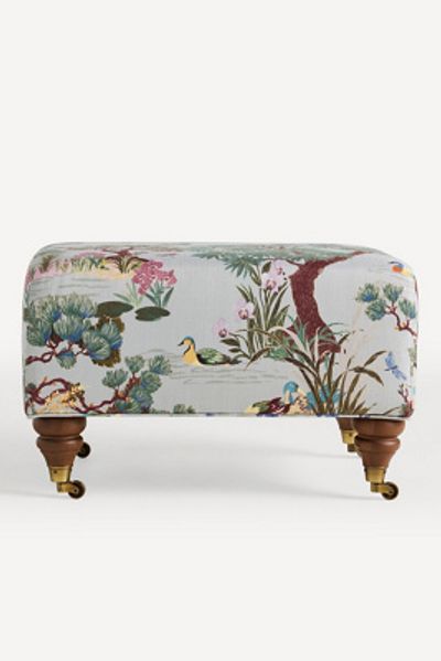 Anthropologie Willoughby Bernadette Ottoman