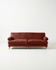 Anthropologie Willoughby Two-Cushion Leather Sofa - 1