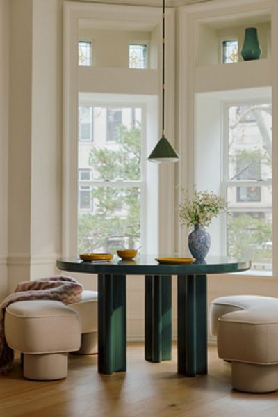 Anthropologie Winton Round Lacquered 54" Dining Table