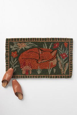 Anthropologie Woodland Doormat