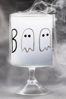 Anthropologie Word Play Halloween Wine Glass