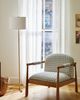 Anthropologie Wrapped Rattan Brass Floor Lamp - 2