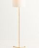 Anthropologie Wrapped Rattan Brass Floor Lamp - 3