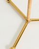 Anthropologie Wrapped Rattan Brass Floor Lamp - 4