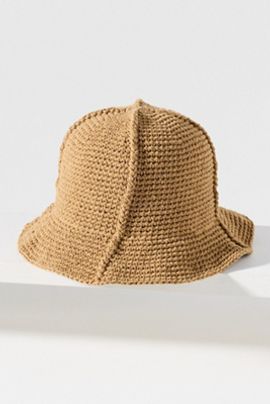 Anthropologie Wyeth Solea Crochet Bucket Hat