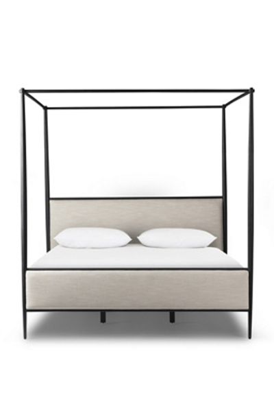 Anthropologie Xander Iron-Frame Canopy Bed
