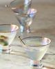 Anthropologie Zaza Lustered 24k Gold Accent Stemless Martini Glasses, Set of 4 - 1
