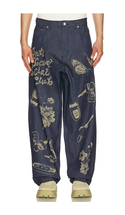 Anti Social Social Club Anti Social Social Club Laser-Etched Jeans