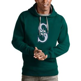 ANTIGUA Men's Antigua Aqua Seattle Mariners Victory Pullover Team Logo Hoodie