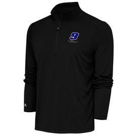 ANTIGUA Men's Antigua Black Chase Elliott Tribute Quarter-Zip Pullover Top 